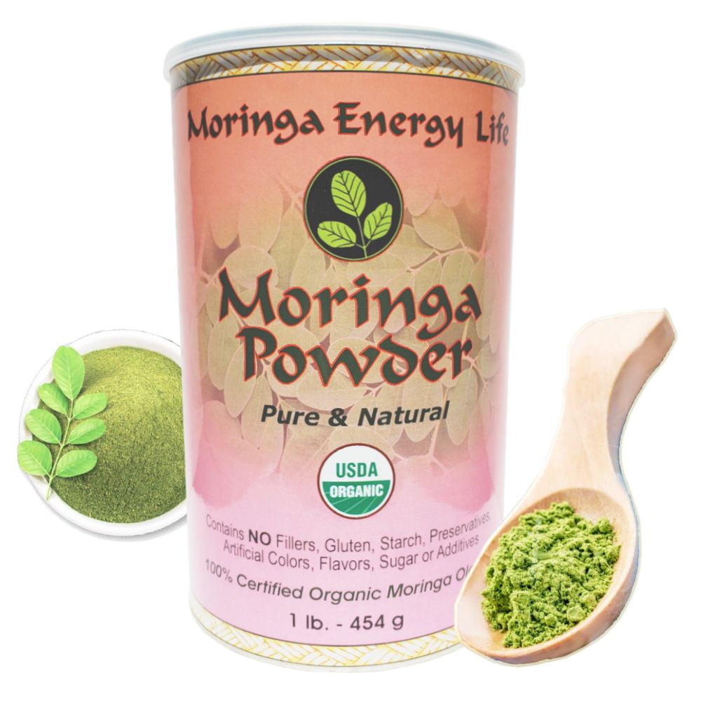 Moringa Powder Organic by Moringa Energy Life, 93 Nutrients for