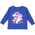 thumbnail image 3 of Inktastic Big Sister Unicorn Girls Long Sleeve Toddler T-Shirt, 3 of 5