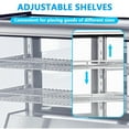 thumbnail image 5 of Aoile Commercial Countertop Refrigerator Display Case 5.3 Cu. Ft with Interior LED Lighting & Rear Sliding Door, 5 of 8