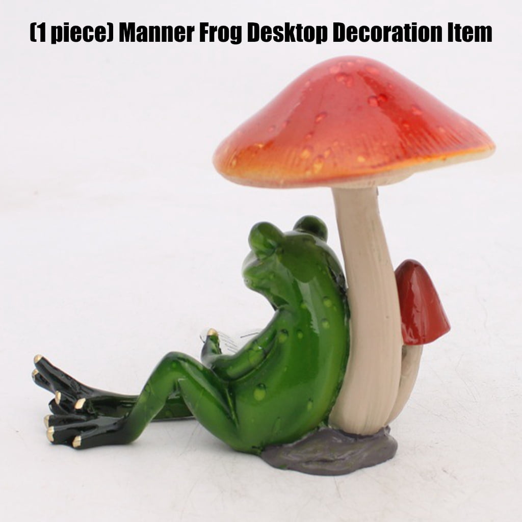 AOOOWER Frogs Figurine Statue Funny Frogs Sculpture Personalizeds Animal Collectible