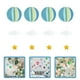 thumbnail image 2 of KAKOWELY 4 globos aerostáticos decorativos colgantes de papel con forma de nube para festivales., 2 of 4