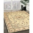 thumbnail image 2 of Ahgly Company Indoor Rectangle Traditional Brown Gold Persian Area Rugs, 4' x 6', 2 of 6