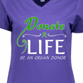 thumbnail image 4 of Inktastic Donate Life-Be an Organ Donor Women's V-Neck T-Shirt, 4 of 5