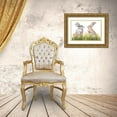 thumbnail image 3 of Medley, Elizabeth 24x17 Gold Ornate Wood Framed with Double Matting Museum Art Print Titled - Bunnies Among the Flowers II, 3 of 4