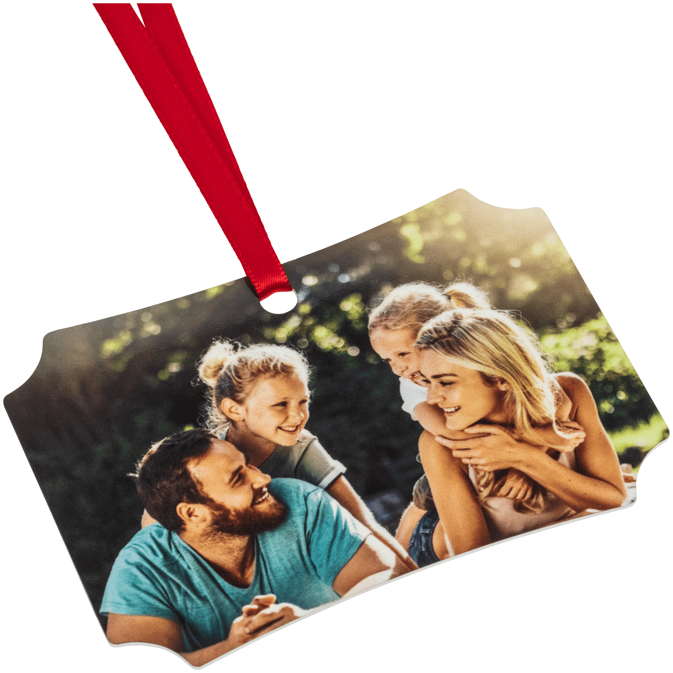 3x4 Decorative Edge Metal Ornament, Double-Sided