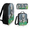 thumbnail image 2 of Rick and Morty Season Backpack Smart Start System Beginner Bookbag with Nutrition Lunch Kit, 2 of 5
