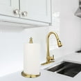 thumbnail image 2 of Akicon Paper Towel Holder Stand for Kitchen Countertop & Dining Room Table (Brushed Gold Brass, Classical), 2 of 12