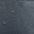 thumbnail image 5 of Shield Gold Wedge Accent 2-Layer Polyester Outdoor Table Cover - 16/22x31.5x24.5" Charcoal Grey, 5 of 6