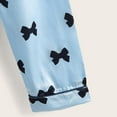 thumbnail image 4 of Vividxx Pajamas For Girls Children's Pajamas Set Autumn Imitation Silk Color Ding Long Sleeve Girls Home Wear Two Piece Children's Suit 6-7 Years, 4 of 9