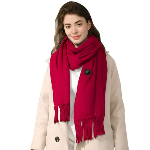 TELOLY Heated Scarf for Women Rechargeable Heating Scarf Neck Warmer Winter Warm Soft Scarves for Winter Gifts