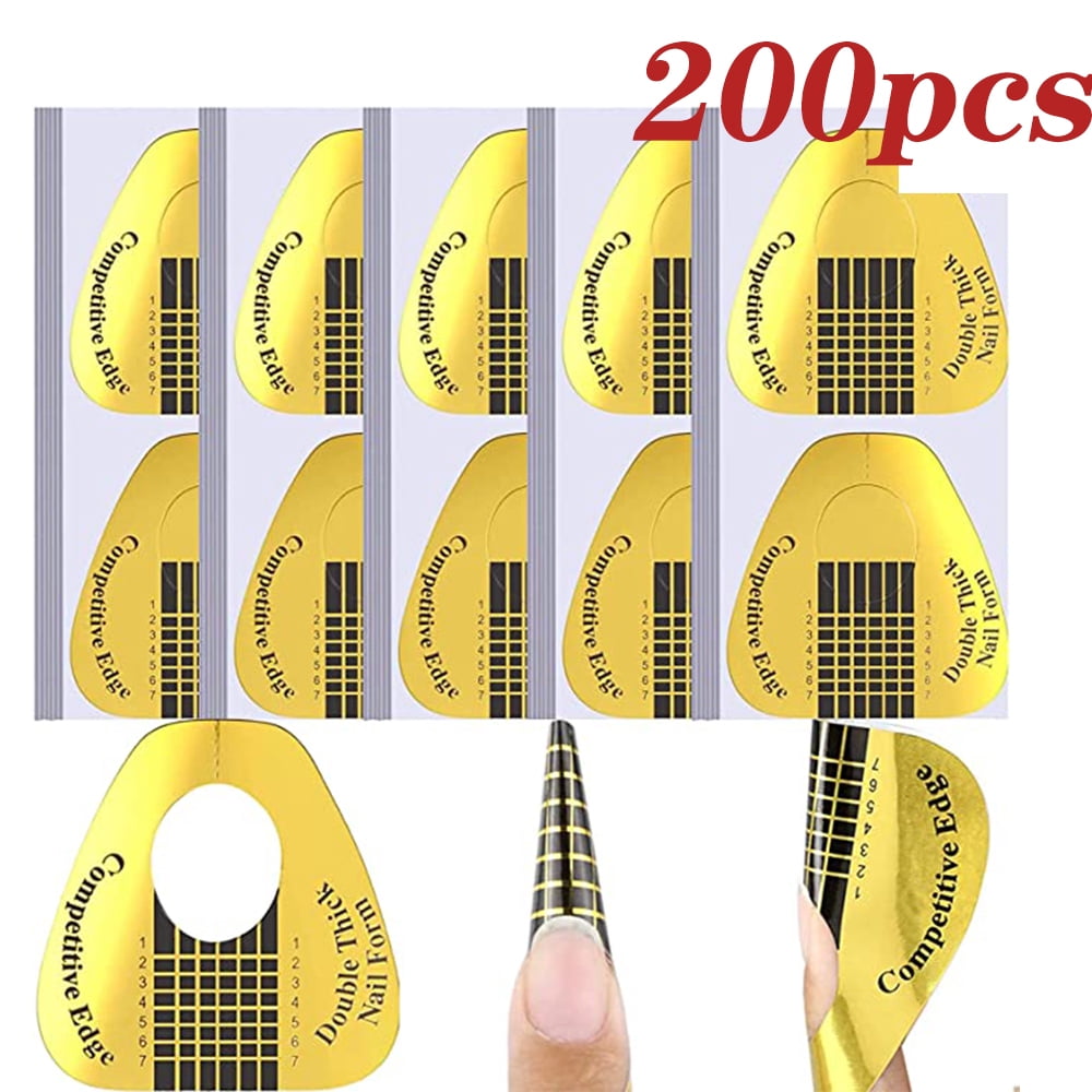 Dicasser Nail Art Form Sticker Professional Nail Guide Forms Nail Forms