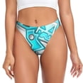 thumbnail image 1 of Yiaed Culottes Aguichant à Imprimé Géométrique pour Femmes Strings Taille Basse T-back G-Strings Strings-TTG, 1 of 6