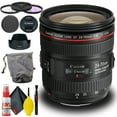 thumbnail image 1 of Canon EF 24-70mm f/4L IS USM Lens (Intl Model) with Cleaning Kit + Filter Set, 1 of 5