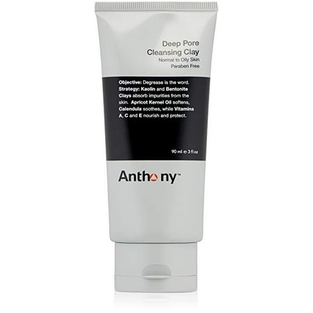 Anthony Deep Pore Face Cleansing Clay for Men, 4 (Best Treatment For Pores On Face)