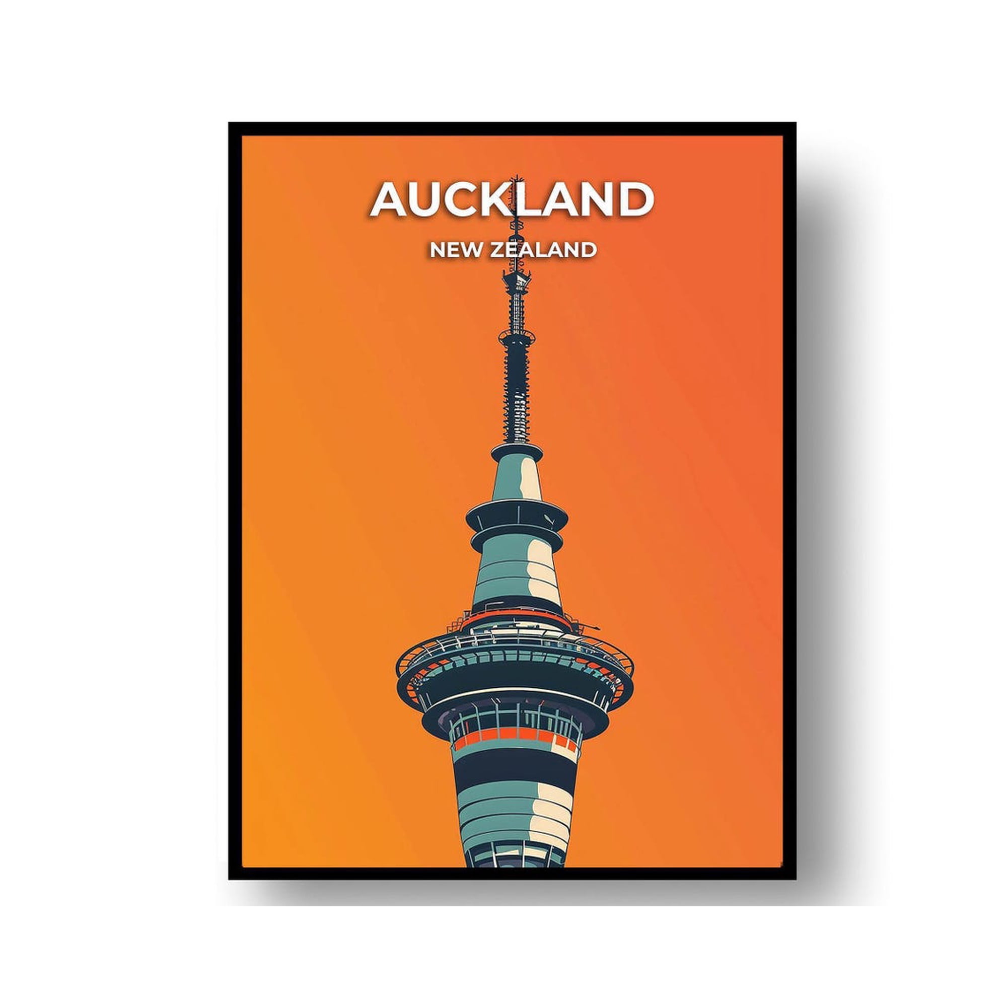Auckland Travel Poster: Modern Design