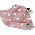thumbnail image 4 of Sombrero de protección solar de ala ancha divertido verano empacable pescador algodón lindo rana ratón oreja sombrero de cubo para niños pequeños rosa 50 cm, 4 of 5