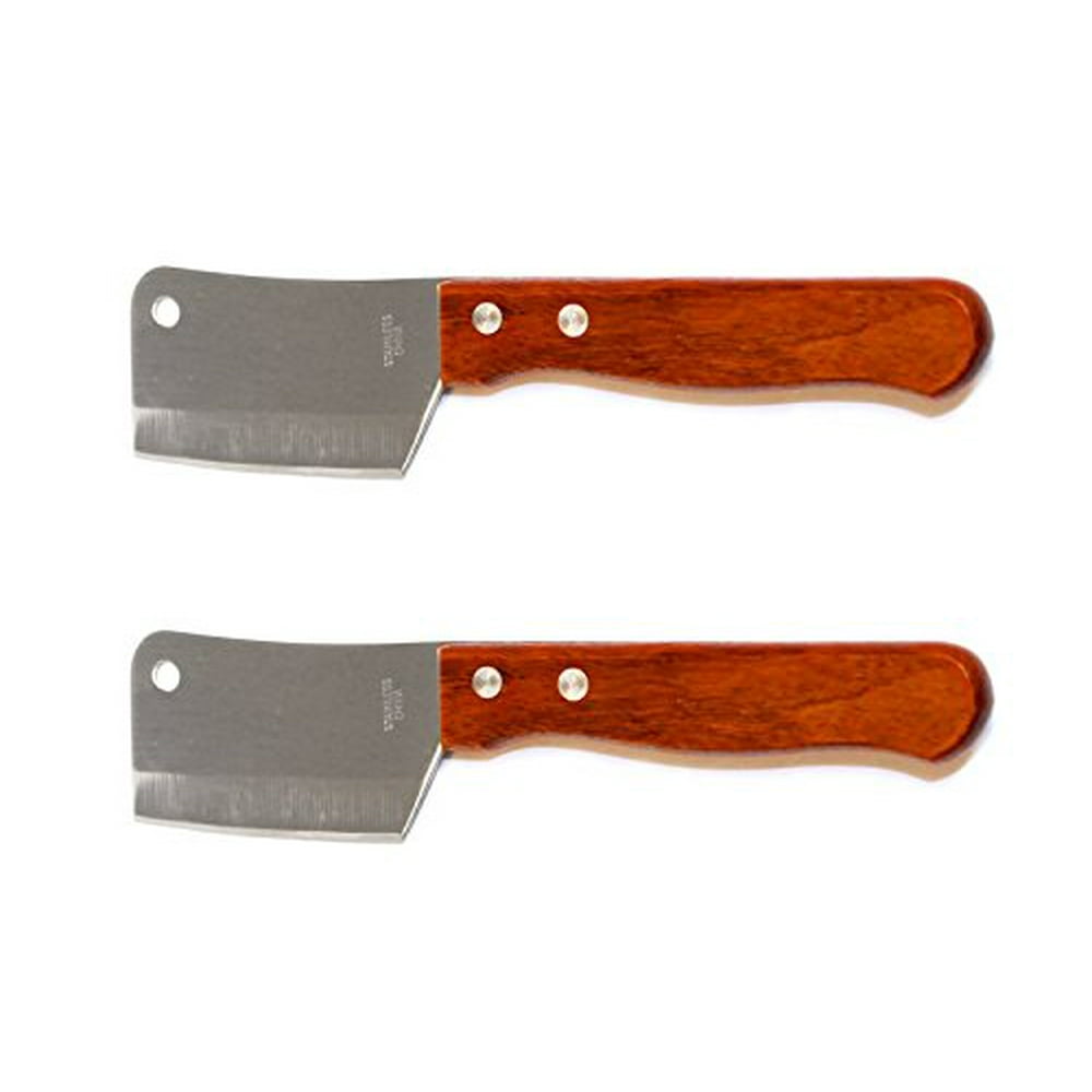 Set of 2 Mini Chop Knives, Cleaver Style Mini Chopping Knives