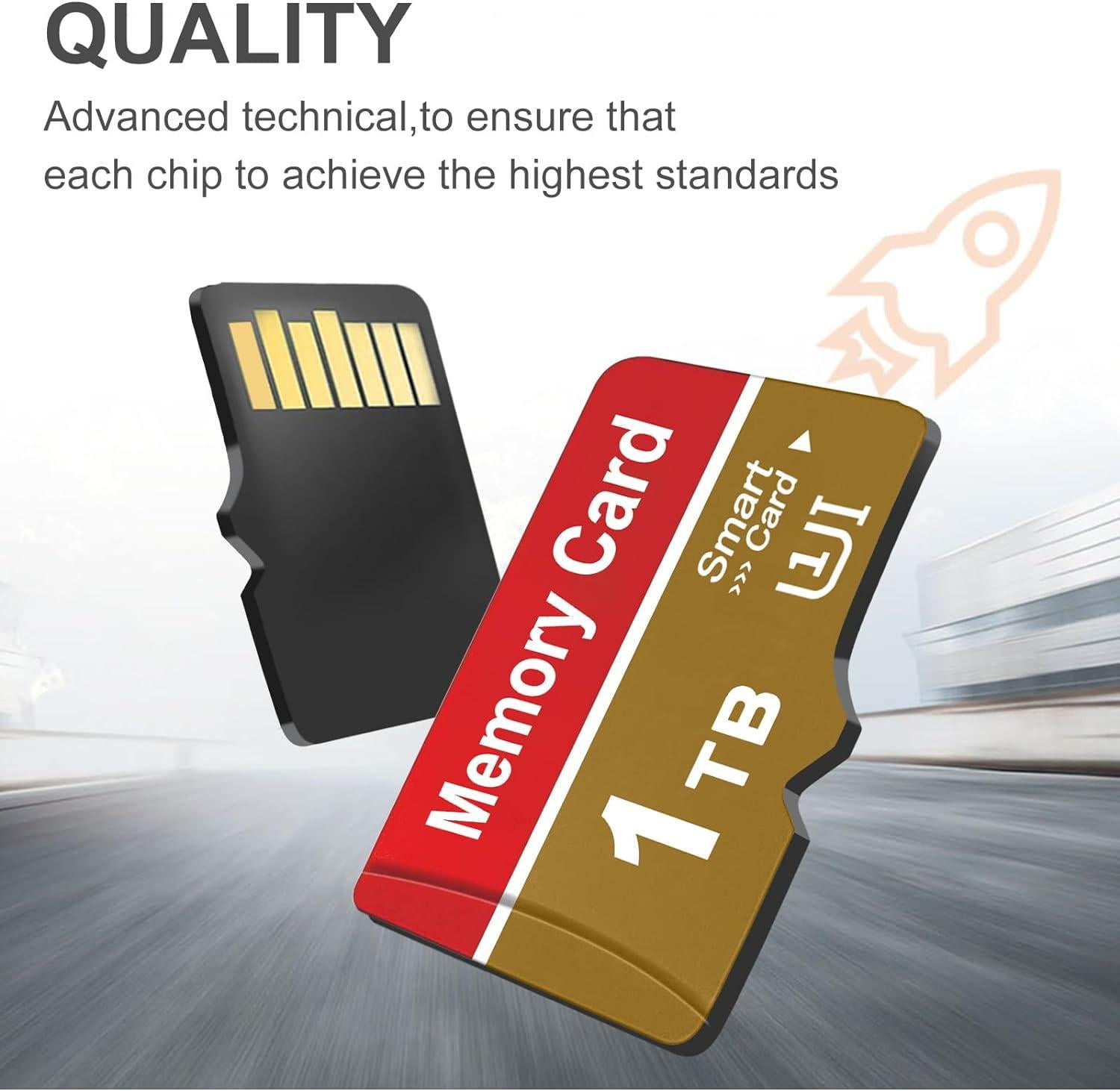 1024 Micro SD Card for Phone,Micro Memory SD Cards 1T for Camera Computer with SD Card Adapter for Computer Game Console, Surveillance, Drone 3-pack