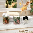 thumbnail image 4 of Yayeee 2 Pack Qtip Holder Bathroom Cotton Swab Canister with Lid Clear Dispenser Set, Pink and White Cat, 4 of 6
