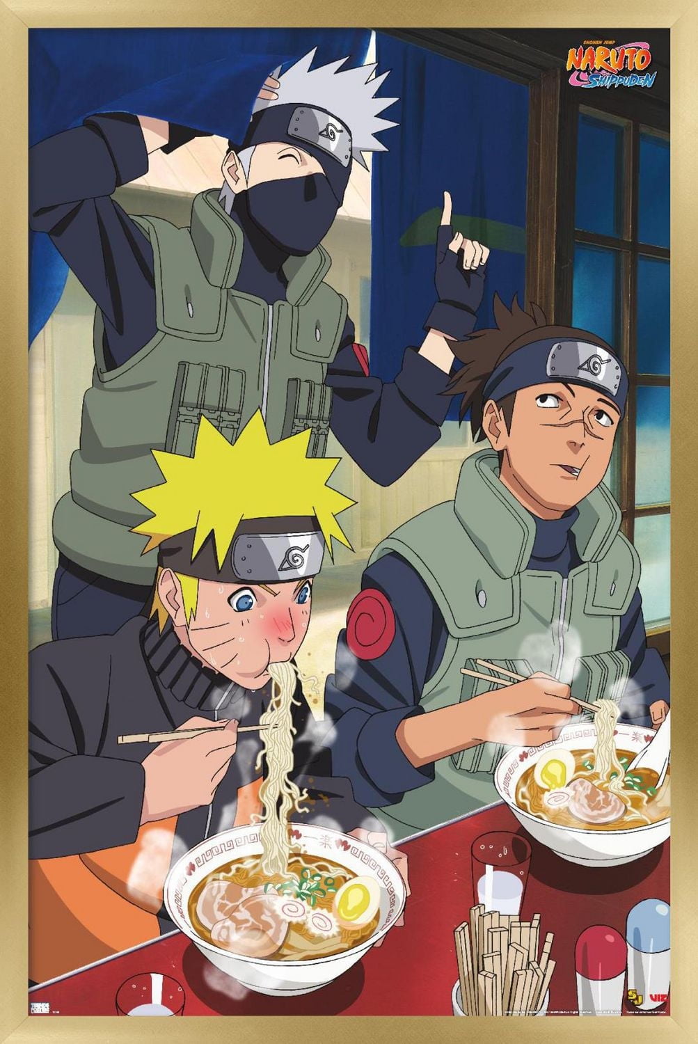 Naruto Shippuden - Food Wall Poster, 22.375" x 34" Framed