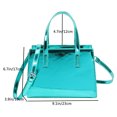 thumbnail image 5 of Bolso bandolera para mujer Bolso retro de cuero de PU Bolso bandolera de color sólido Bolso de trabajo para viajeros, 5 of 5
