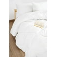 thumbnail image 4 of Microfiber Comforter, Duvet Insert,Ultra Soft, All-Season, Lightweight & Fluffy, Machine Washable, White, (Queen (U.S. Standard)), 4 of 6