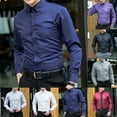 thumbnail image 5 of CENL Men Button Down Business Shirts Long Sleeve Slim Dress Shirt Casual Blouse Top, 5 of 9