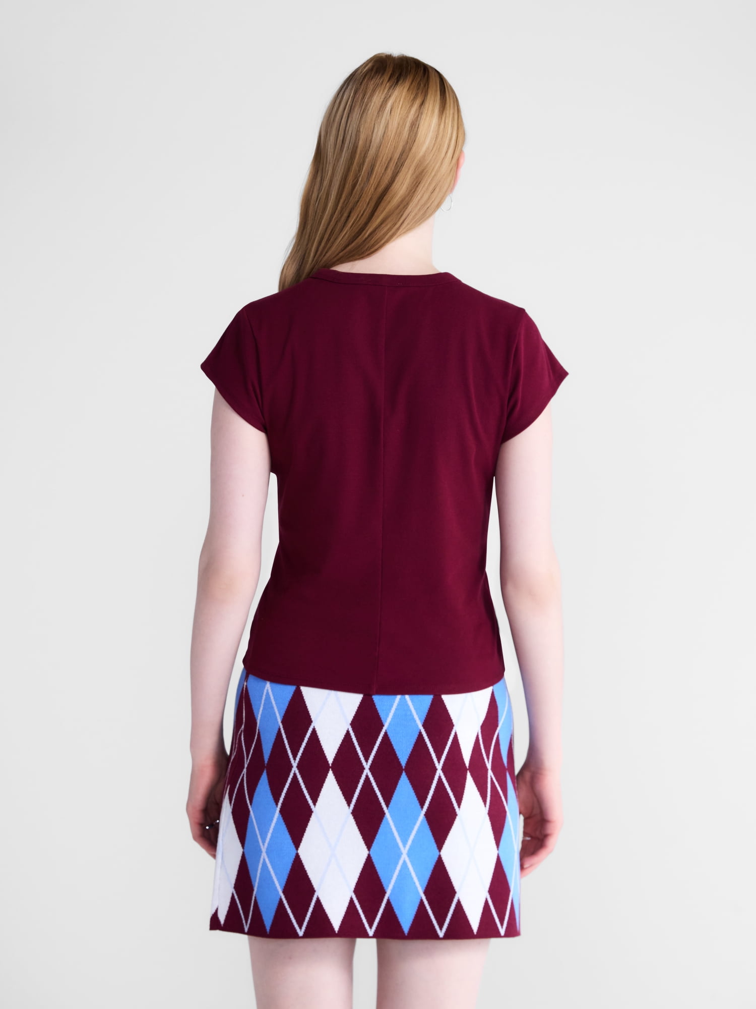 Free Assembly Women's and Women's Plus Cap Sleeve Tee, Sizes XS-4X