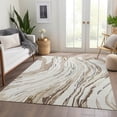 thumbnail image 6 of Addison Rugs Mayfield Premium Machine Washable Transitional Swirls Ivory Rectangle Rug, 5' x 7'6", 6 of 6
