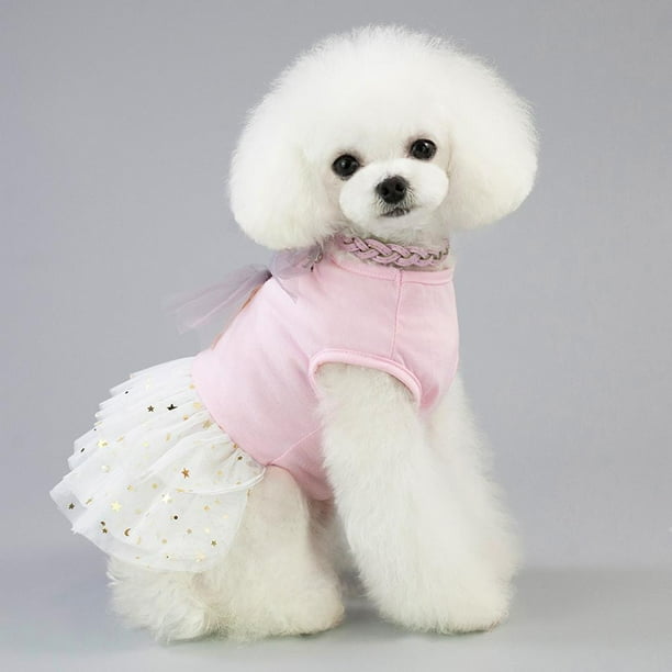 ropa para perros y ropa de cuello disfraz tal se describe Colco  Vestido de encaje para mascotas