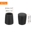 thumbnail image 2 of Uxcell 56Pcs Chair Leg Caps, 8mm (1/3 Inch) Non-Marking Chair Leg Tips Non-Slip Chair Leg Floor Protectors, Black, 2 of 6
