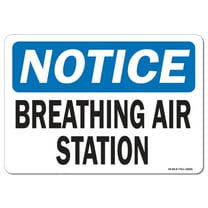 OSHA Notice Decal - Breathing Air Station | Decal | Protect Your Business, Work Site, Warehouse & Shop Area | Made in the USA
