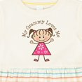 thumbnail image 4 of Inktastic My Grammy Loves Me Girls Baby Dress, 4 of 5