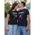 thumbnail image 2 of I'm Hers, Heart Puzzle T-Shirt Men -Smartprints Designs, Male Small, 2 of 4