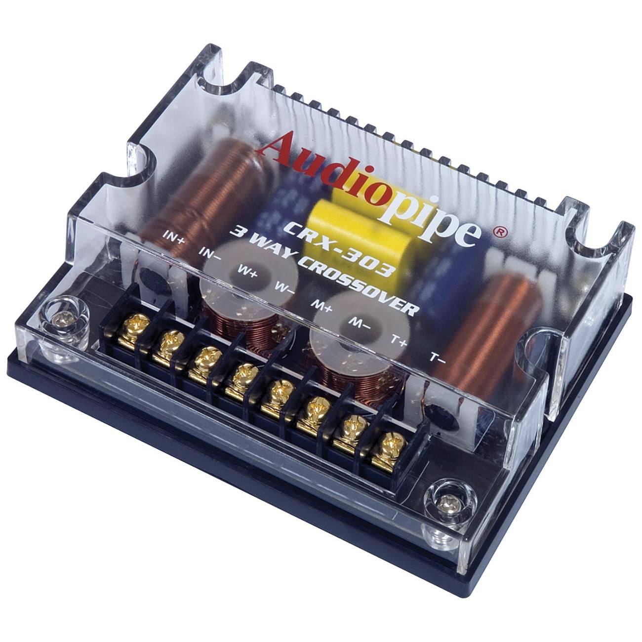 Audiopipe 4 Ohm 3 Way Crossover 300 Watts Passive Car Audio