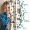 thumbnail image 3 of Blackout Kids Curtains,Highland Cow Bucket Flower Shoe Pattern Childrens Insulated Curtains Set Of 2,Bedroom Essentials,Toddler Room Decor 52"x63", 3 of 5