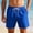 Blue, variant on WIZUTIZ Mens Swim Shorts with Compression Liner 9 inch Swim Trunks Bathing Suit Quick-Dry Swim Short with Cargo Pockets