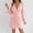 Pink, variant on Antqov Dresses for Women, Solid Color V Neck Long Sleeve Tapered Waist Satin Cocktail Dresses, Daily Party Fashion Cozy Wedding Guest Dress
