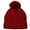 Burgundy, variant on Women Pom Pom Beanies Hat, Winter Hats for Women Cold Weather Warm Knit.