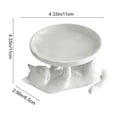 thumbnail image 3 of Cat Statue with Tray,Key Tray for Entryway TableCat Jewelry Dish Ring Holder Tray,,Animal Sculpture with Tray Storage Key Holder Candy Jewelry Earrings Tray,Figurines Entryway Table Modern Decor, 3 of 8