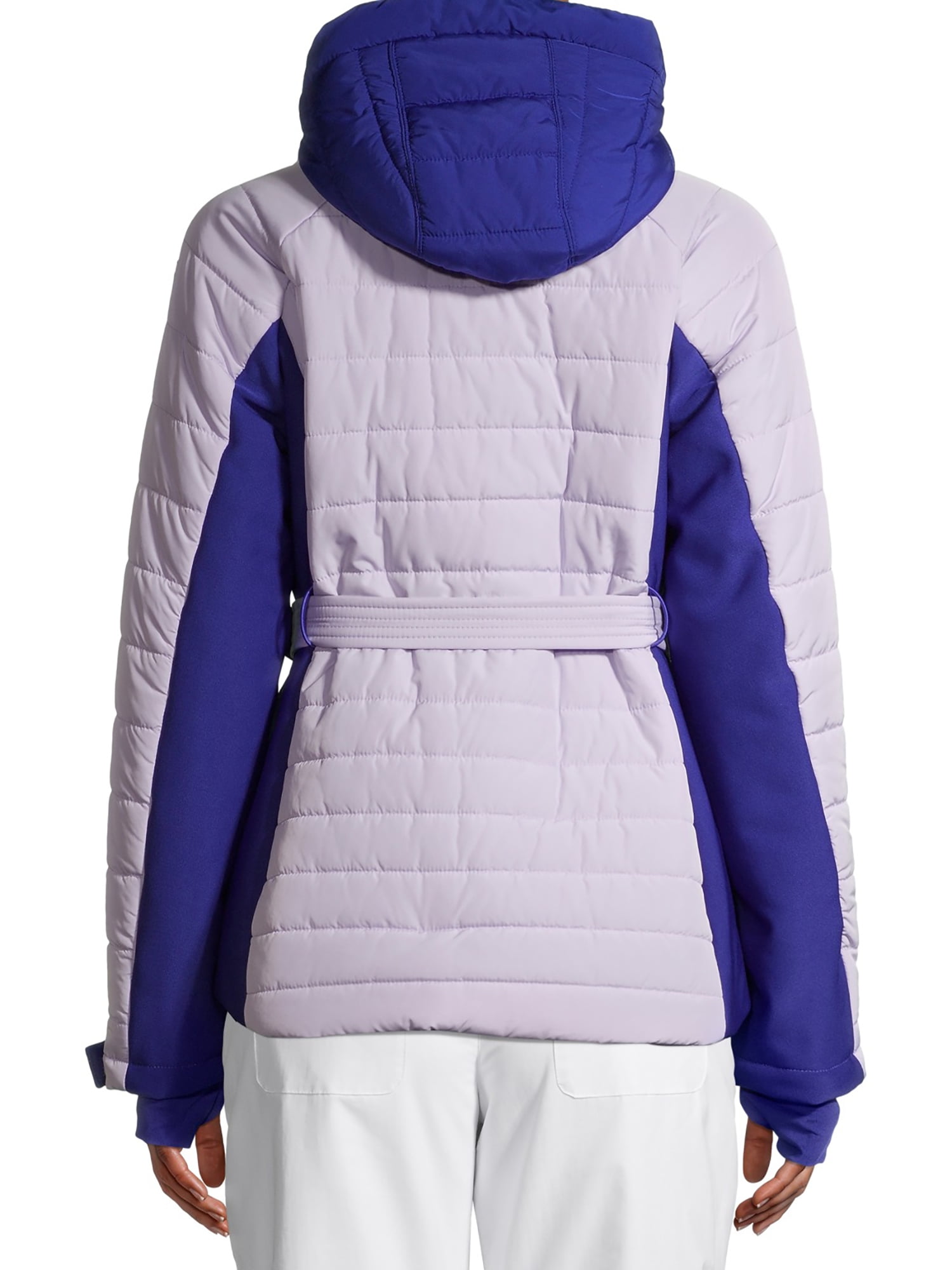 Swiss Tech Women's Belted Ski and Snowboard Jacket with Hood