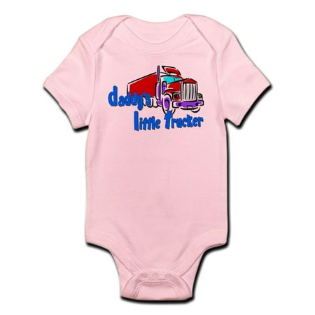 

CafePress - Daddy s Little Trucker - Blue Infant Bodysuit - Baby Light Bodysuit