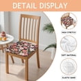 thumbnail image 2 of Pioneer Flower Seat Covers for Dining Room Chairs Set Of 6,Stretch Printed Washable Chair Seat Cover with Elastic Ties and Button,Removable Waterproof Couch Cushion Covers, 2 of 6