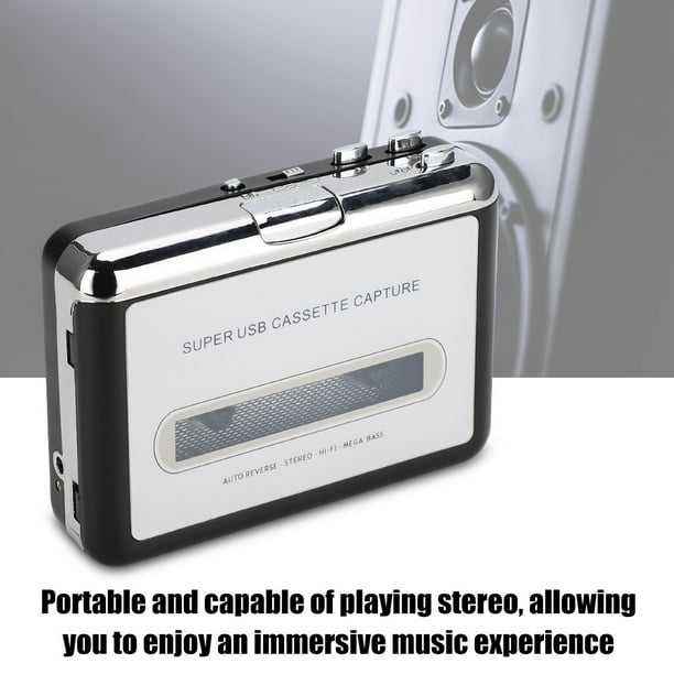 Gupbes Lecteur de Cassettes Lecteur de Cassettes à Main, pour Casque  d'Ordinateur 