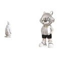 thumbnail image 1 of Escultura de pingüino, estatua de animal, figura de escritorio, estatua de , resina, artesanía moderna, ideal para dormitorio, sala de estar, 1 of 8