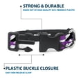 thumbnail image 4 of Buckle-Down Pet Collar, Dog Collar Plastic Buckle, Camo Purple Black Gray White, 8.5 to 12 Inches 0.5 Inch Wide, 4 of 8