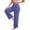 Blue-pants for women, variant on Womens Wide Leg Pants Soft High Elastic Waist Loose Straight Trousers Casual Comfy Yoga Sweatpants