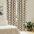 thumbnail image 2 of Ambesonne Car Curtains, Cartoon Colorful Automobiles, Pair of 28"x95", Apple Green Earth Yellow, 2 of 5