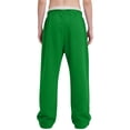 thumbnail image 4 of Domuza Men's Baggy Sweatpants Straight Leg Casual Sweat Pants Drawstring Athletic Workout Gym Jogger with Pockets Green L, 4 of 4