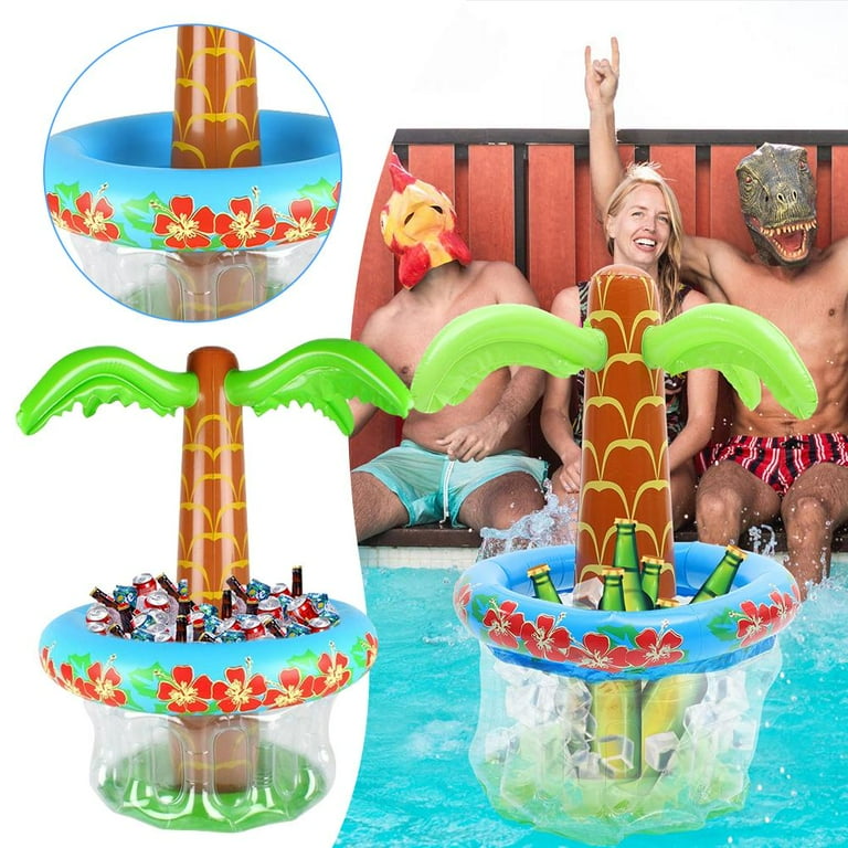 BOWTONG Inflatable Cactus Cooler, 72cm Blow Up Coconut Tree Ice
